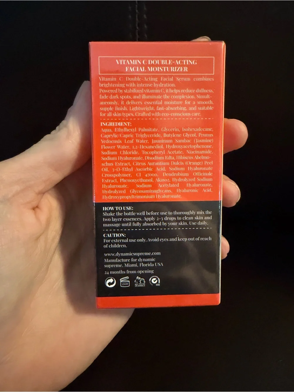 Vitamin C Double-Acting Facial Moisturizer - Red